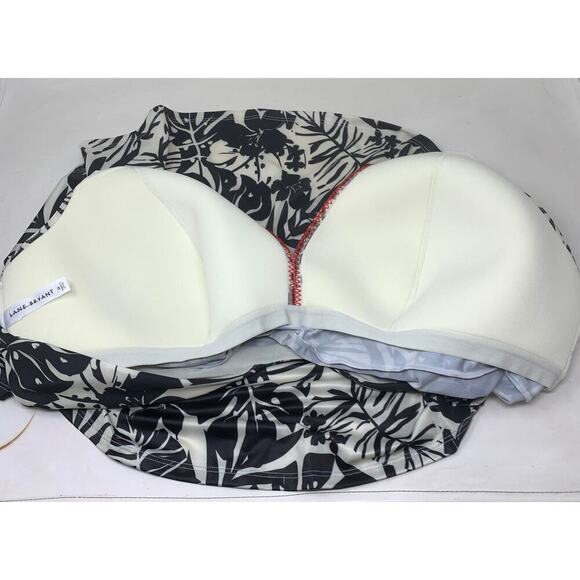 NEW Lane Bryant Sz 26 Lightly Lined No-Wire Palm Paradise Swimsuit Top Only NWOT - Picture 4 of 7